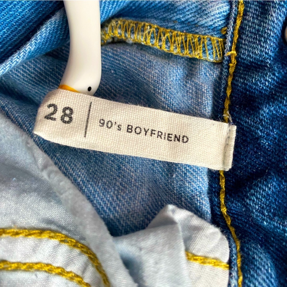 PacSun Eco Y2K Women’s Size 28 Two-Tone '90s Boyfriend Blue-High Rise Jeans - Picture 9 of 9